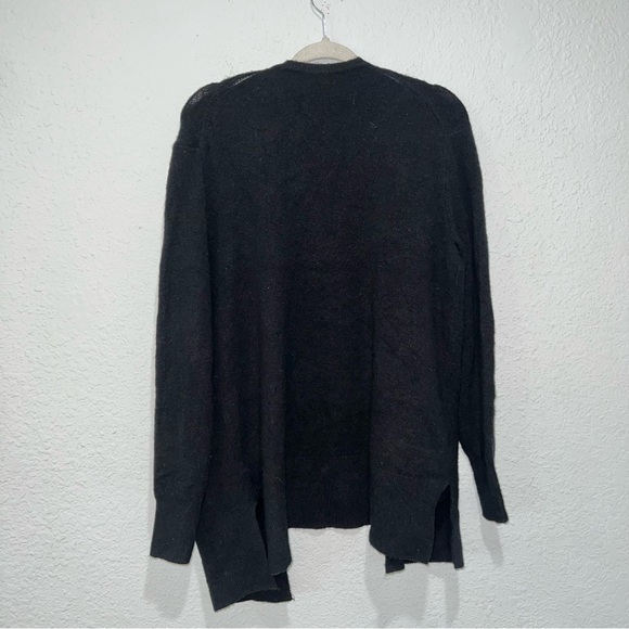 Madewell Cozy Walker Cardigan in True Black Size Small Alpaca Wool Blend - Picture 3 of 6